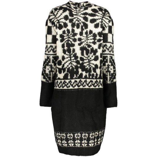 Desigual Chic Long Sleeved Coat with Contrast Details chic-long-sleeved-coat-with-contrast-details