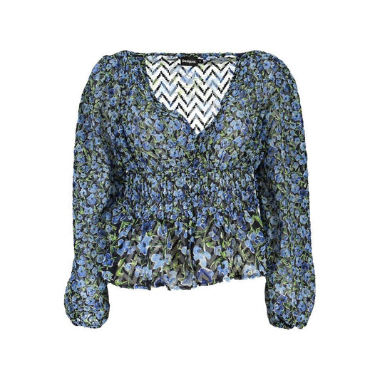 Desigual | Blue Polyester Sweater| McRichard Designer Brands   