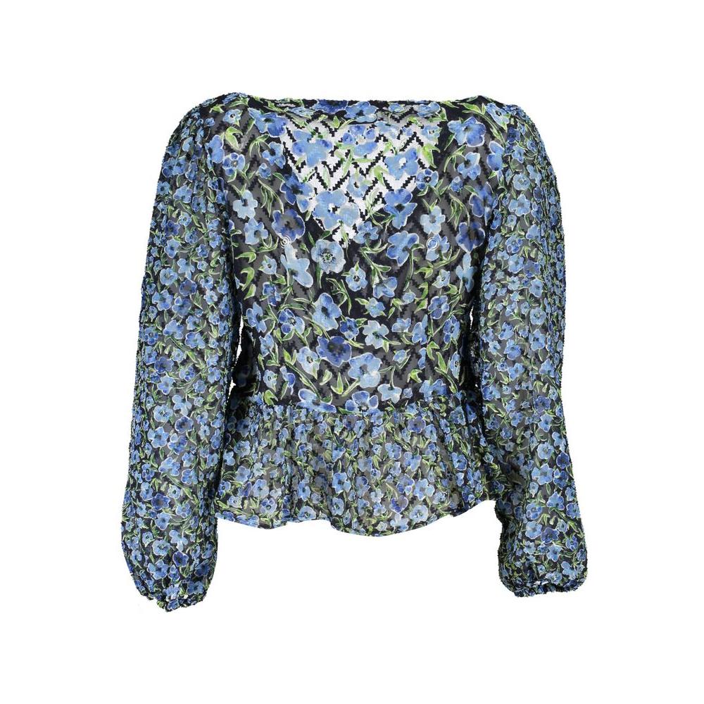 Desigual Blue Polyester Sweater blue-polyester-sweater
