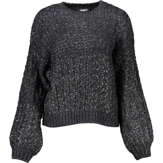 Desigual | Chic Contrasting Details Round Neck Sweater| McRichard Designer Brands   