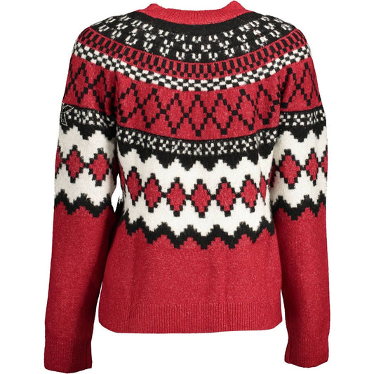 Desigual Elegant High Collar Sweater with Contrasting Details elegant-high-collar-sweater-with-contrasting-details