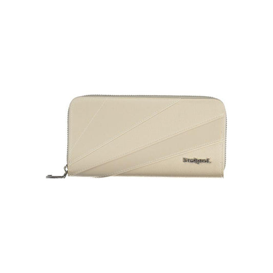 Desigual Elegant White Polyethylene Wallet elegant-white-polyethylene-wallet