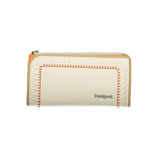 Desigual Chic Dual-Compartment White Wallet chic-dual-compartment-white-wallet