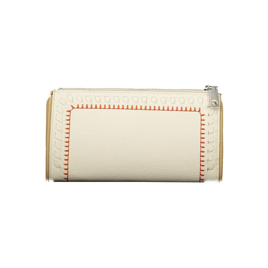 Chic Dual-Compartment White Wallet