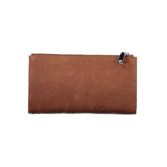 Desigual Elegant Brown Two-Compartment Wallet elegant-brown-two-compartment-wallet
