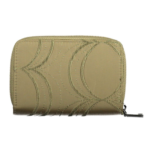 Desigual Elegant Green Zip Wallet with Contrasting Details elegant-green-zip-wallet-with-contrasting-details