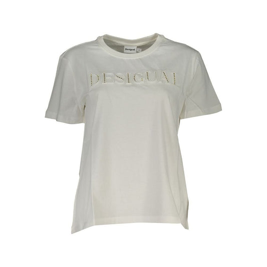 Desigual White Cotton Tops & T-Shirt white-cotton-tops-t-shirt-7