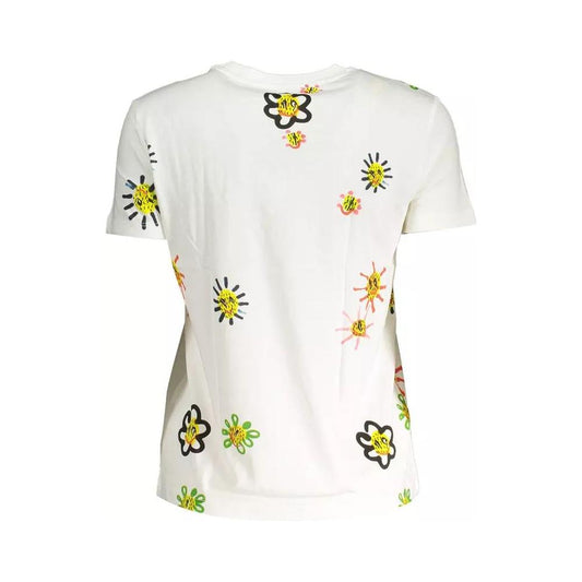Desigual Chic Printed Round Neck Tee with Contrasting Details chic-printed-round-neck-tee-with-contrasting-details