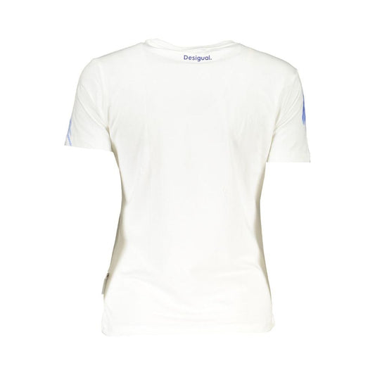 Desigual White Cotton Tops & T-Shirt white-cotton-tops-t-shirt-13