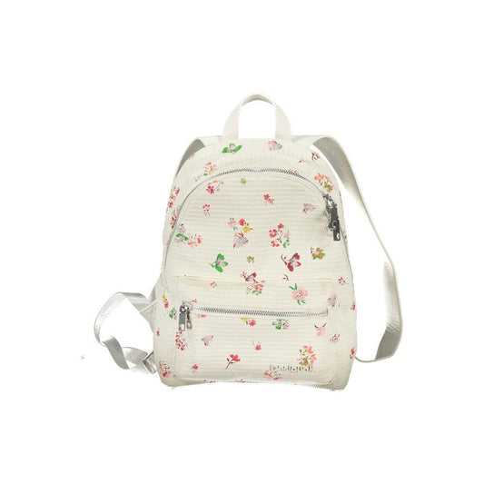 Desigual White Polyethylene Backpack white-polyethylene-backpack-3