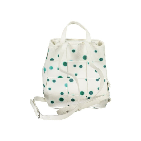 Desigual White Polyethylene Backpack white-polyethylene-backpack-1