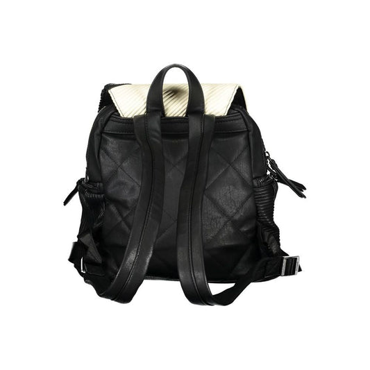 Desigual | Elegant Black Multifunctional Backpack| McRichard Designer Brands   