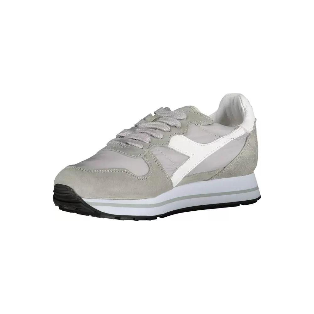 Diadora Elegant Gray Lace-Up Sports Sneakers elegant-gray-lace-up-sports-sneakers