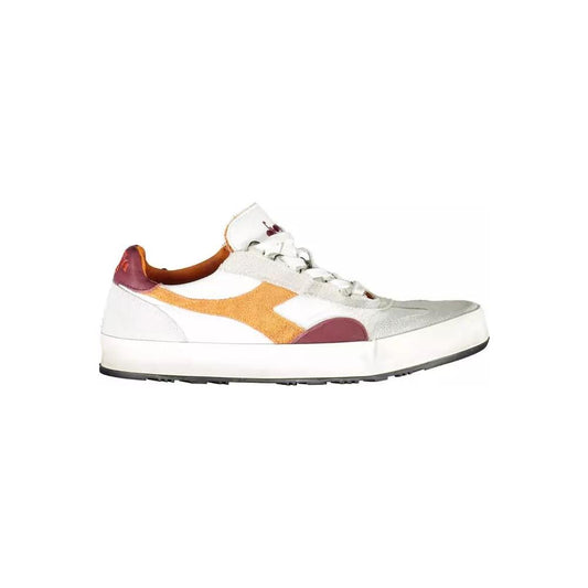 Diadora Chic White Sporty Lace-Up Sneakers chic-white-sporty-lace-up-sneakers