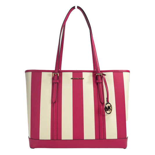 Michael Kors | Jet Set Travel Large TZ Shoulder PVC Tote Bag Purse Pink| McRichard Designer Brands   