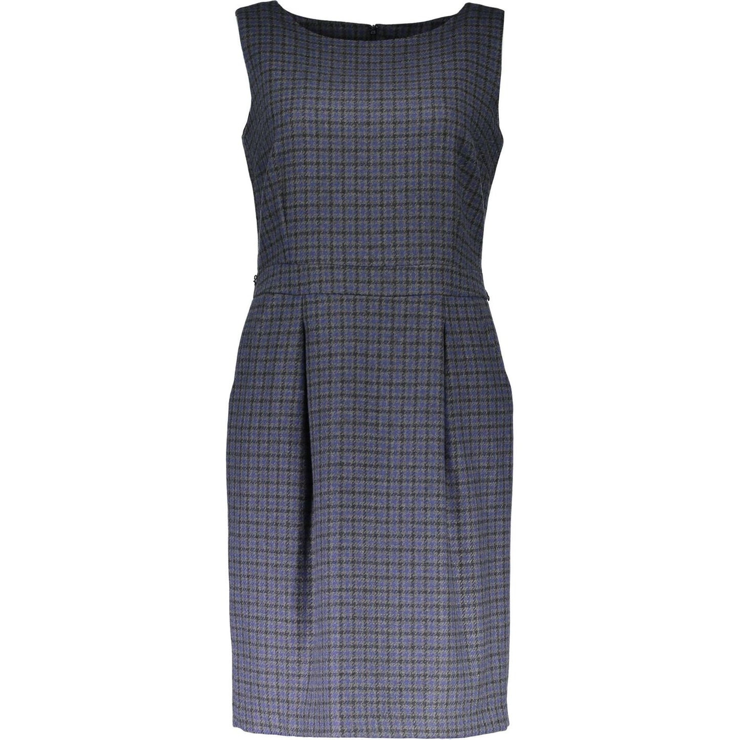 Gant Elegant Wide-Shoulder Short Blue Dress elegant-wide-shoulder-short-blue-dress