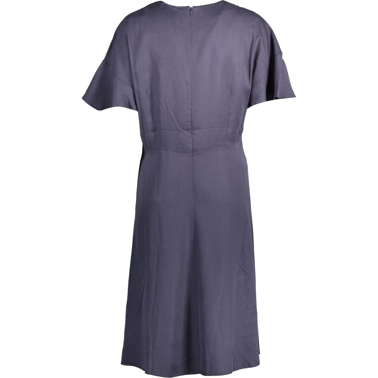 Gant Elegant Blue Short-Sleeve Dress elegant-blue-short-sleeve-dress