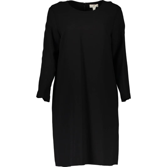Chic Black Short Dress with Long Sleeves