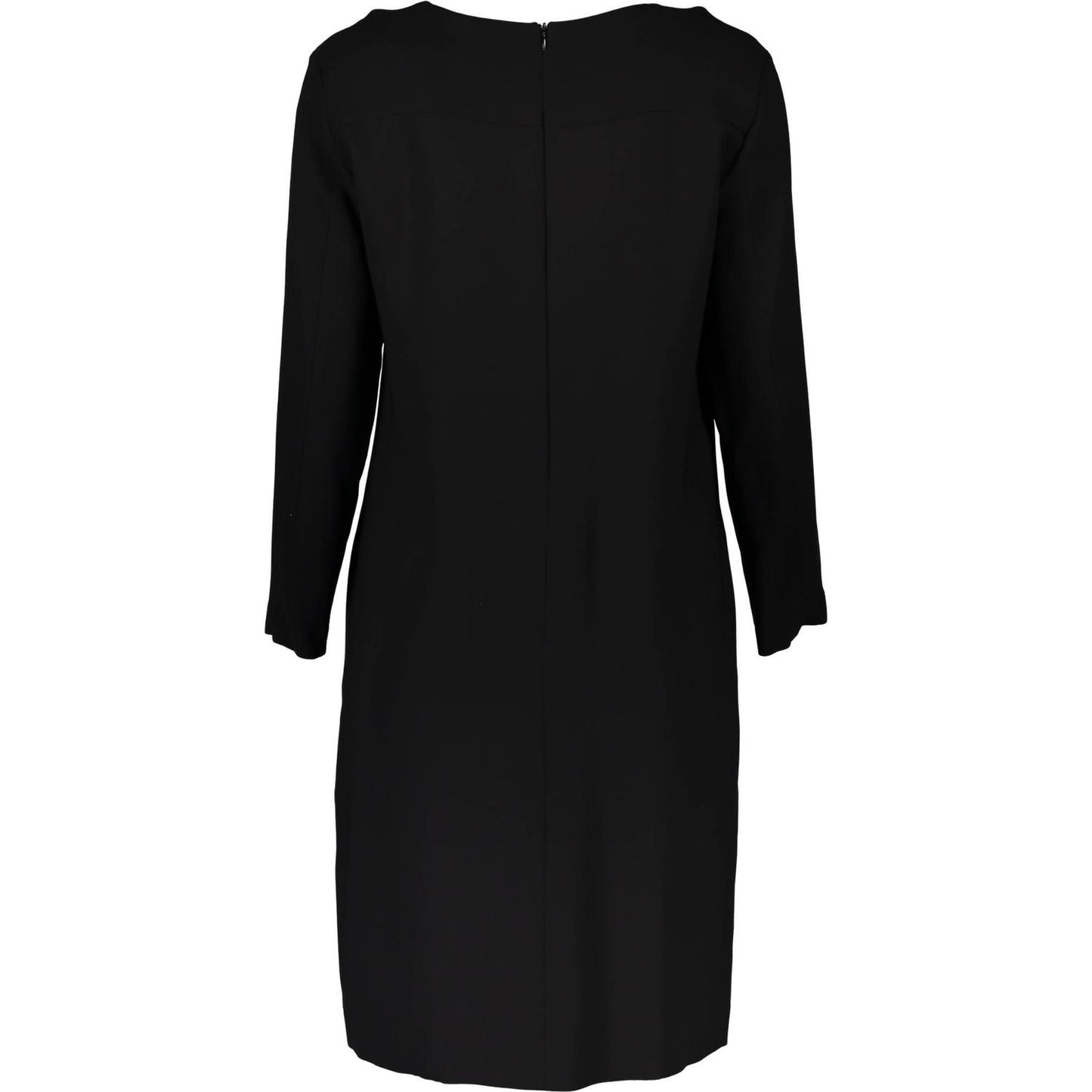 Gant Chic Black Short Dress with Long Sleeves chic-black-short-dress-with-long-sleeves