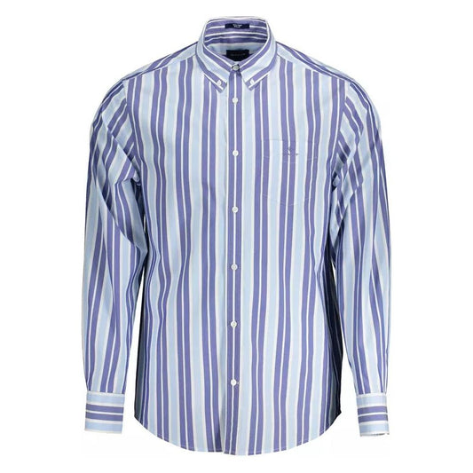 Gant | Elegant Light Blue Long-Sleeved Shirt| McRichard Designer Brands   