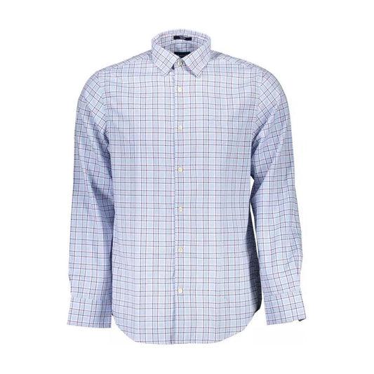 Gant | Elegant Light Blue Long Sleeve Shirt| McRichard Designer Brands   