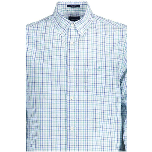 Gant Elegant Light Blue Long Sleeve Button-Down Shirt elegant-light-blue-long-sleeve-button-down-shirt-2