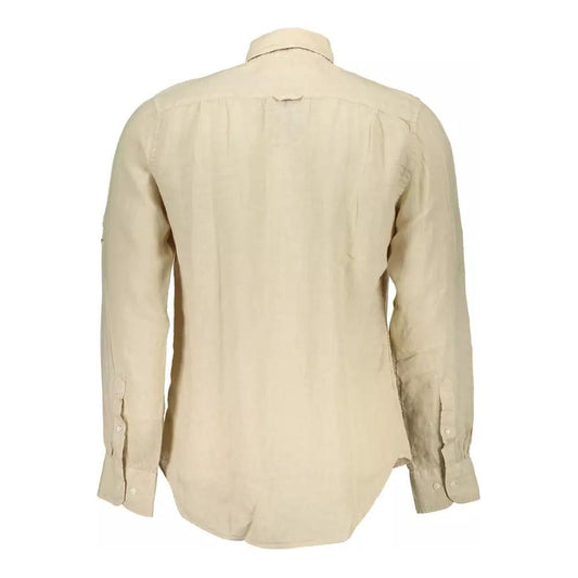Gant Beige Linen Double Pocket Shirt beige-linen-double-pocket-shirt
