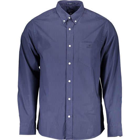 Gant | Classic Blue Organic Cotton Shirt| McRichard Designer Brands   