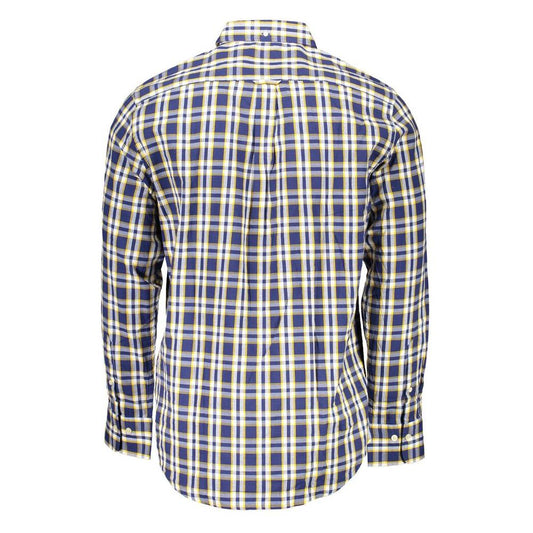 Gant Elegant Blue Cotton Button-Down Shirt elegant-blue-cotton-button-down-shirt-1