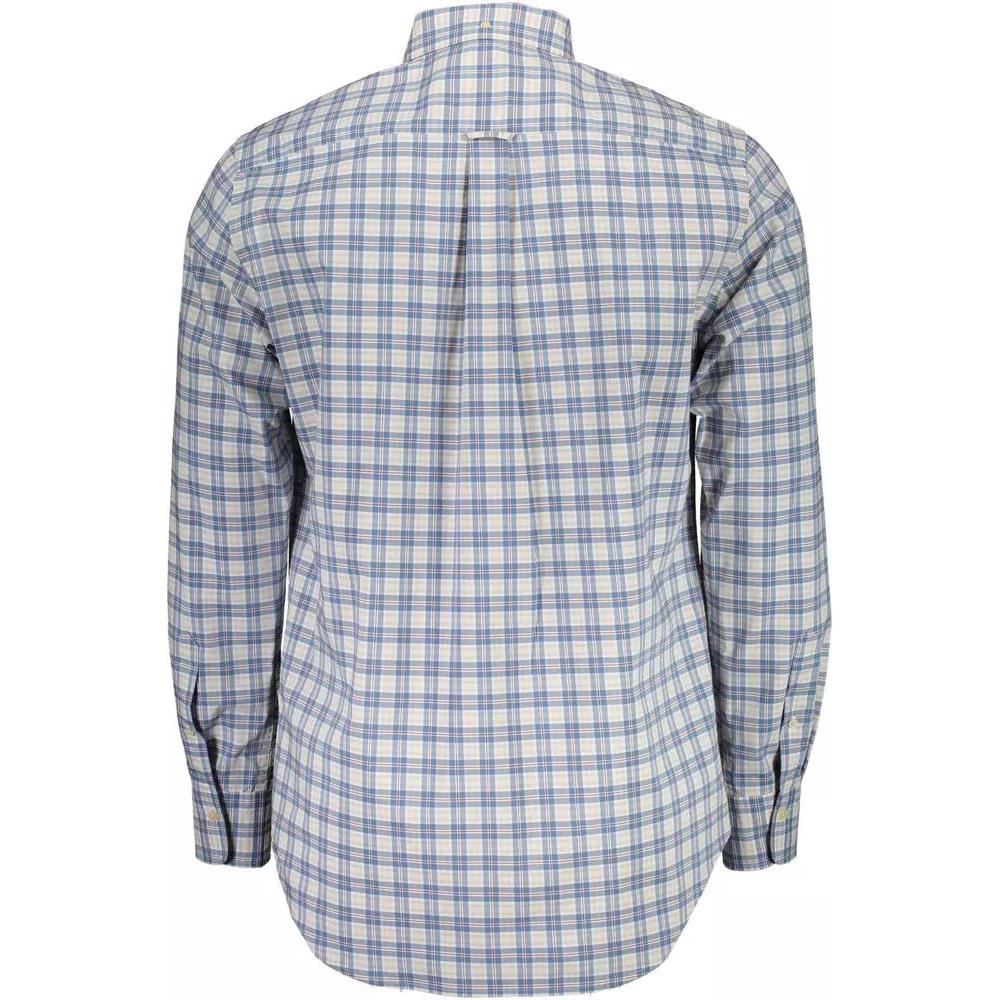 Gant Sophisticated Blue Long-Sleeved Shirt sophisticated-blue-long-sleeved-shirt