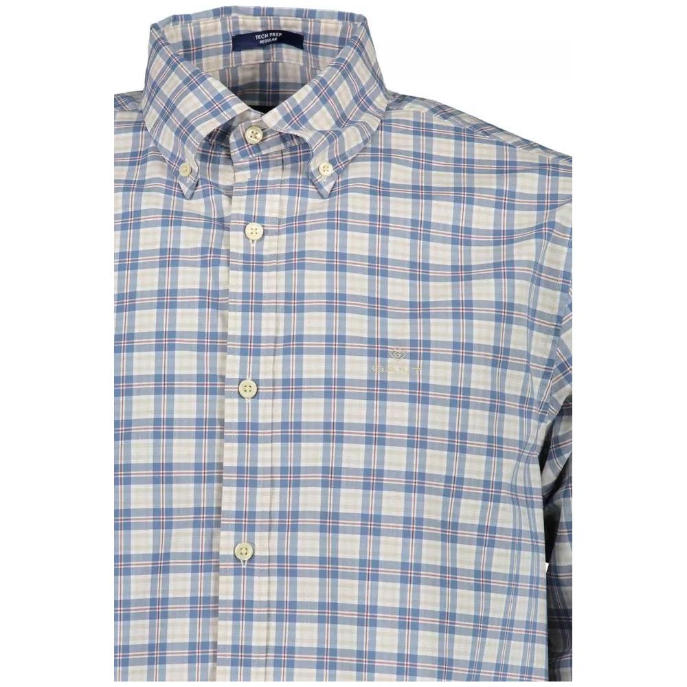 Gant | Sophisticated Blue Long-Sleeved Shirt| McRichard Designer Brands   