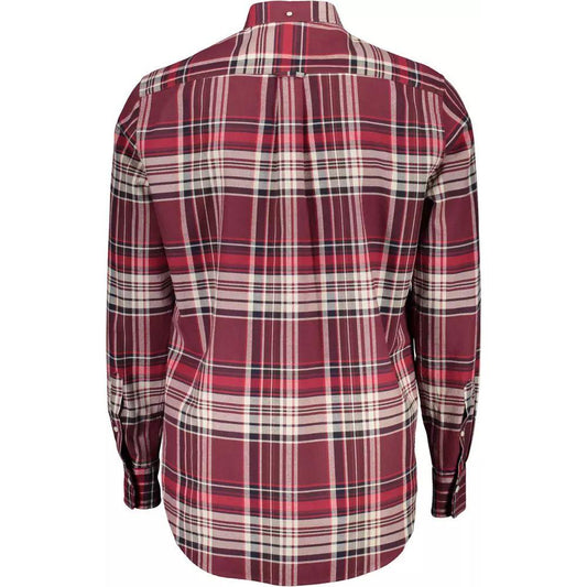 Gant | Elegant Pink Button-Down Cotton Shirt| McRichard Designer Brands   