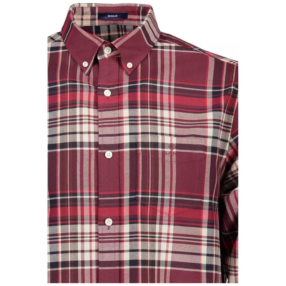 Gant | Elegant Pink Button-Down Cotton Shirt| McRichard Designer Brands   