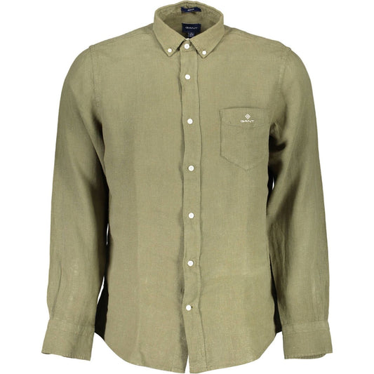 Gant Summer Green Linen Short Sleeve Shirt summer-green-linen-short-sleeve-shirt