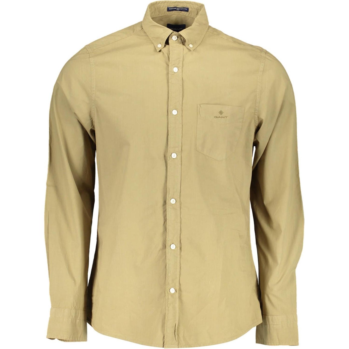 Gant | Elegant Green Slim Fit Cotton Shirt| McRichard Designer Brands   