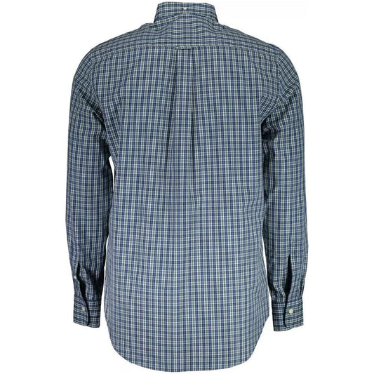 Gant | Elegant Long-Sleeved Button-Down Green Shirt| McRichard Designer Brands   