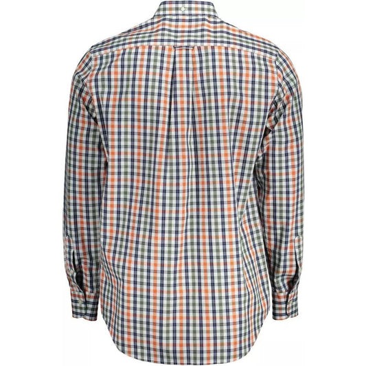 Gant | Elegant Green Button-Down Men's Shirt| McRichard Designer Brands   