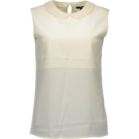 Gant Elegant Silk Tank with Removable Collar in White elegant-silk-tank-with-removable-collar-in-white