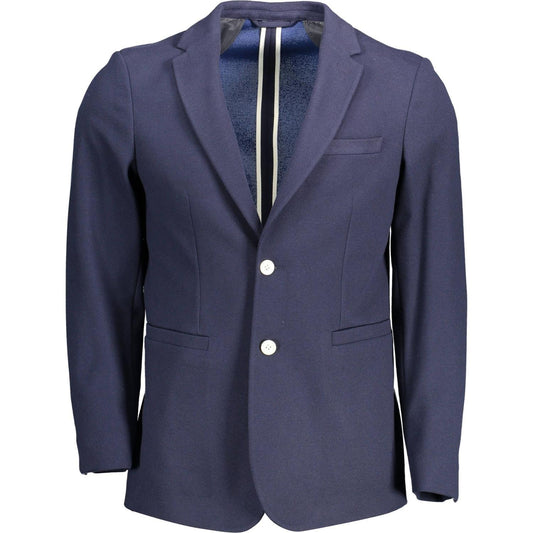 Elegant Slim Fit Blue Jacket