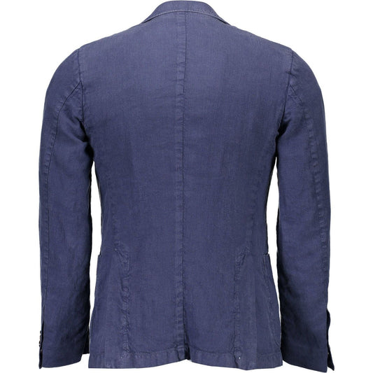 Gant Elegant Linen Classic Jacket - Serene Blue blue-linen-jacket-1