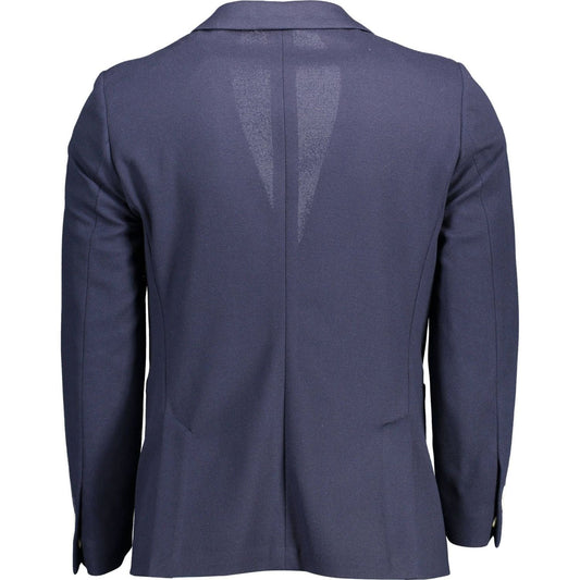 Elegant Slim Fit Blue Jacket