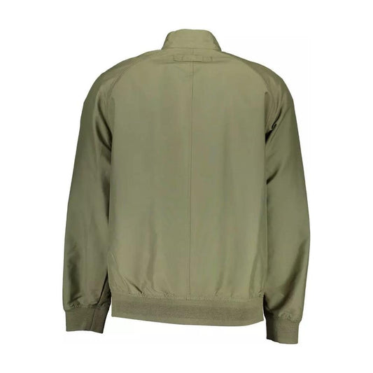 Elegant Green Sports Jacket with Long Sleeves