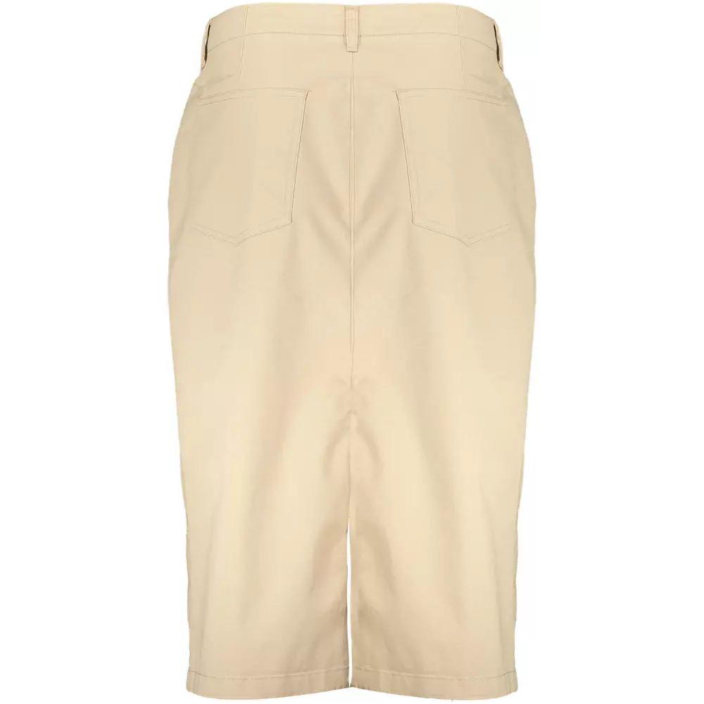 Gant | Chic Beige Longuette Skirt with Classic Button Detail| McRichard Designer Brands   