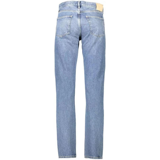 Gant | Light Blue Cotton Classic 5-Pocket Jeans| McRichard Designer Brands   