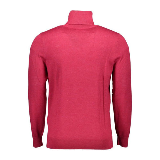 Gant | Elegant Pink Turtleneck Sweater in Pure Wool| McRichard Designer Brands   