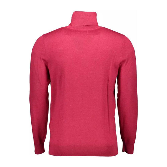 Gant | Elegant Wool Mock Neck Sweater in Pink| McRichard Designer Brands   