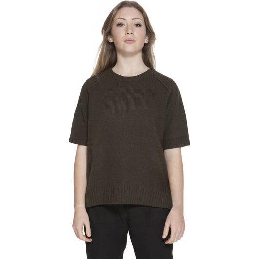 Gant | Chic Green Wool-Angora Blend Sweater with Logo| McRichard Designer Brands   