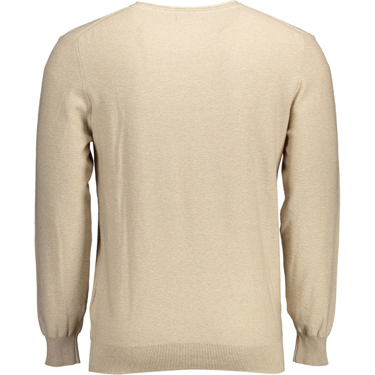 Gant Elegant Beige Crew-Neck Sweater with Embroidery elegant-beige-crew-neck-sweater-with-embroidery