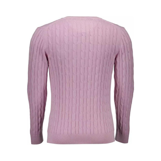 Gant Chic Pink Braided Stitch Sweater for Men chic-pink-braided-stitch-sweater-for-men
