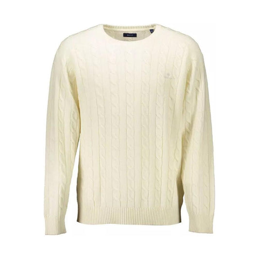 Gant Elegant White Woolen Sweater elegant-white-woolen-sweater